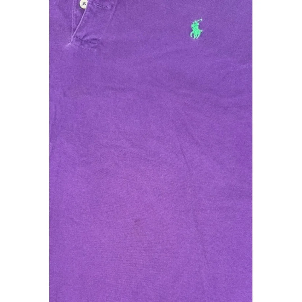 Polo Golf Ralph Lauren Mens XL Jersey Short Sleeve Shirt Purple 100% Pima Cotton